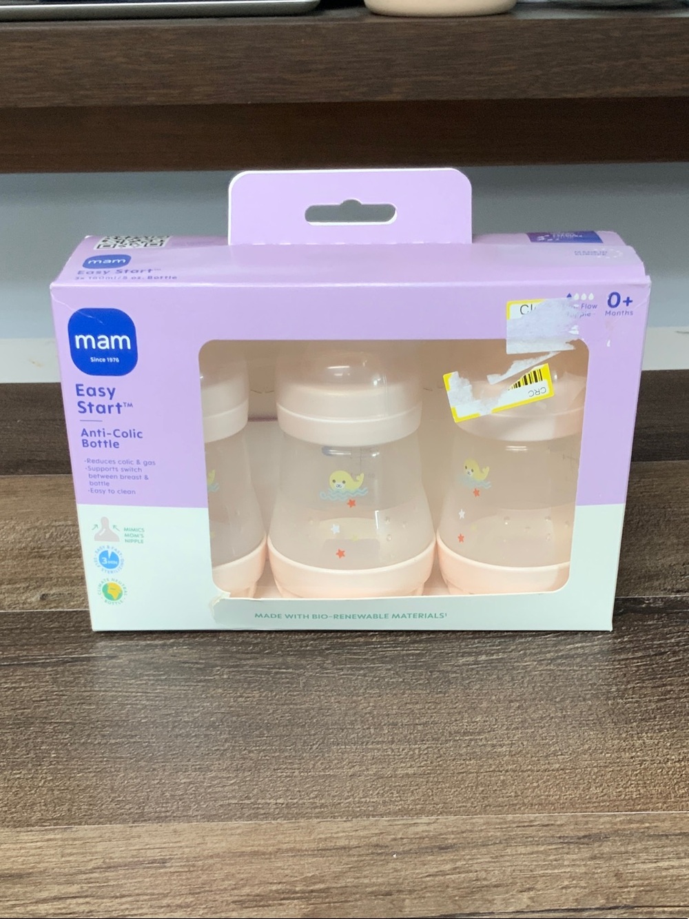 MAM Easy Start Anti-Colic Baby Bottles- Blush